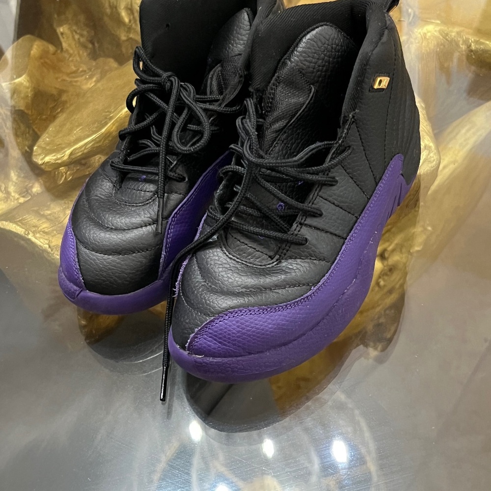 Purple and black Jordan’s